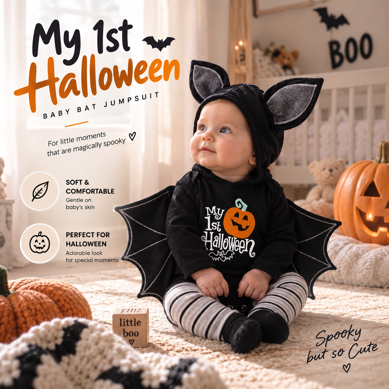 Baby Halloween Bat Costume By Davier
